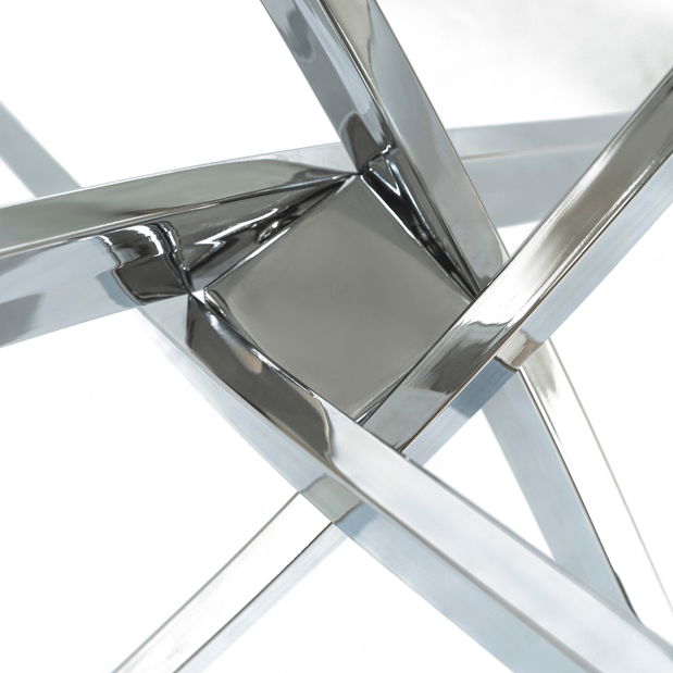 Jedálenský stôl Supremas 2 (chrómová) (pre 4 osoby)