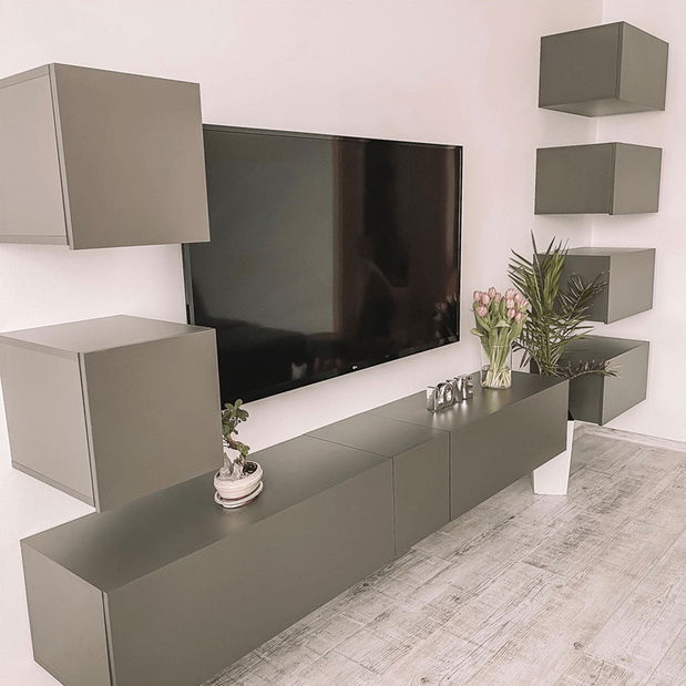 Zatvorena polica Svaren ER 60 (grafit) 