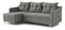 Rohová sedacia súprava Lou (L) (sivá)