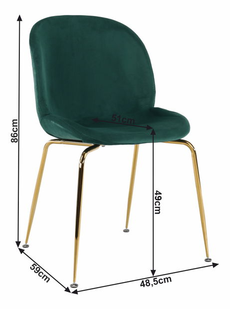 Étkezőszék Porry (zöld)