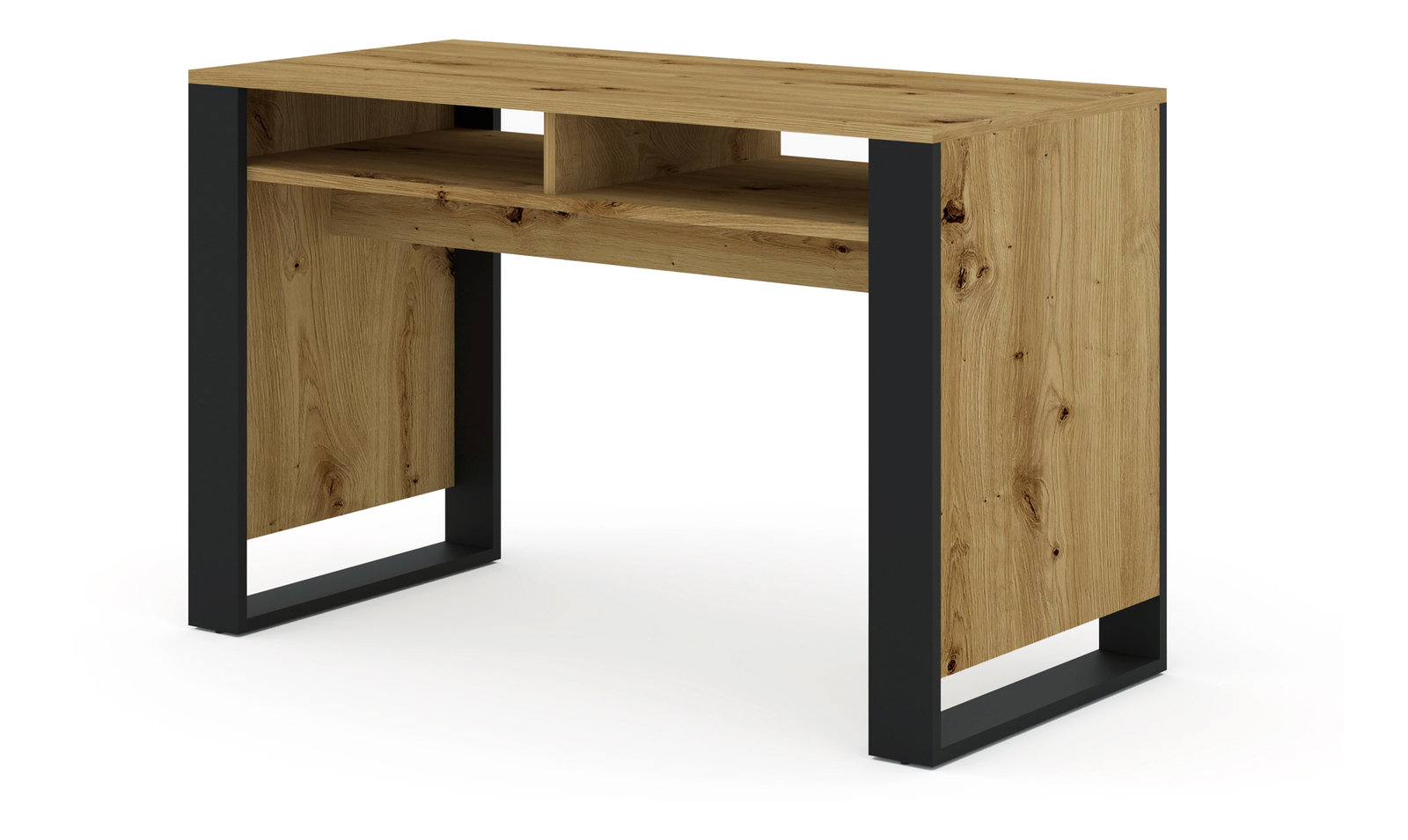 Masă PC Montana (Stejar artisan + Negru)