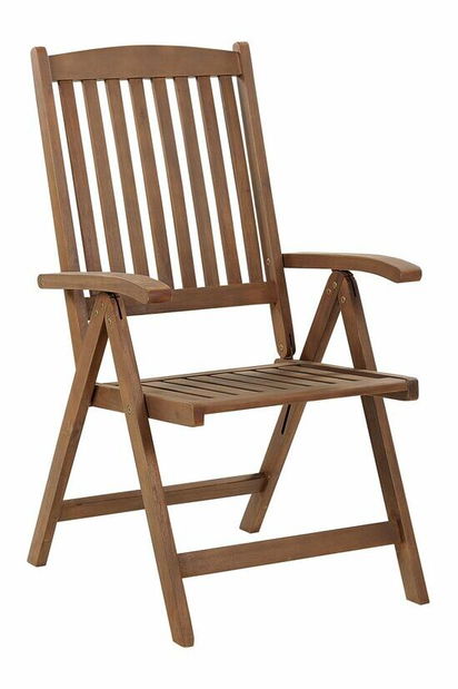 Set mobilier de grădină Amati (lemn închis + roșu)