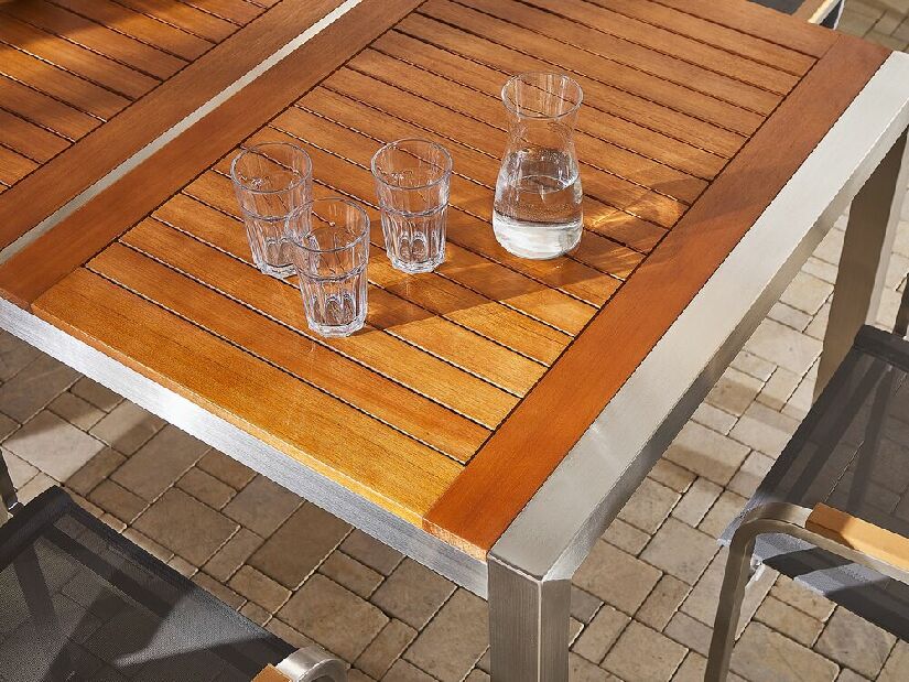 Set mobilier de grădină Giggles (lemn deschis + alb)