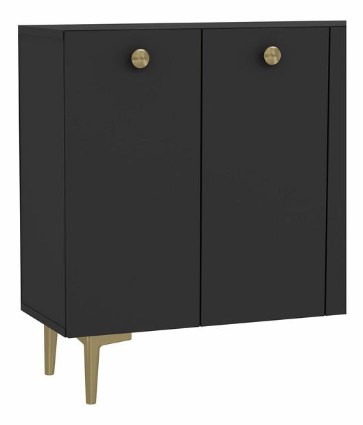 Skrinka Betia 1 (antracit + zlatá)