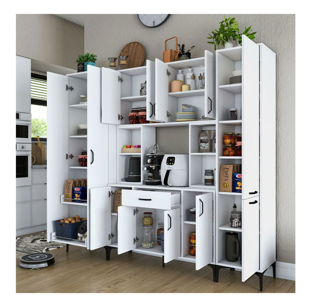 Set 3ks. konferenčných stolíkov Kutevi 2 (biela)