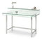 PC stolík Lazuli (sklo + chróm)