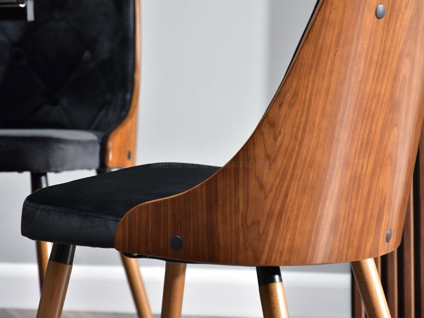 Stolička Mira (orech tmavý + orech)