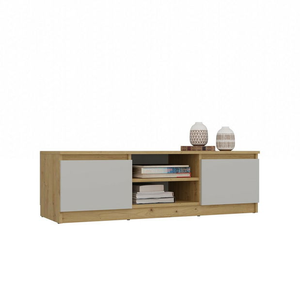 Masă TV/ Comodă TV Musecalo 120 (stejar artisan + cashmir)