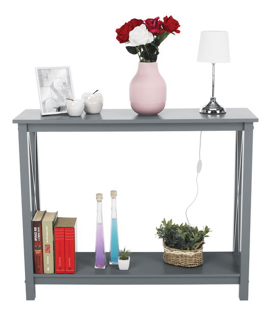 Konzolový stolík Sean (tmavosivá)