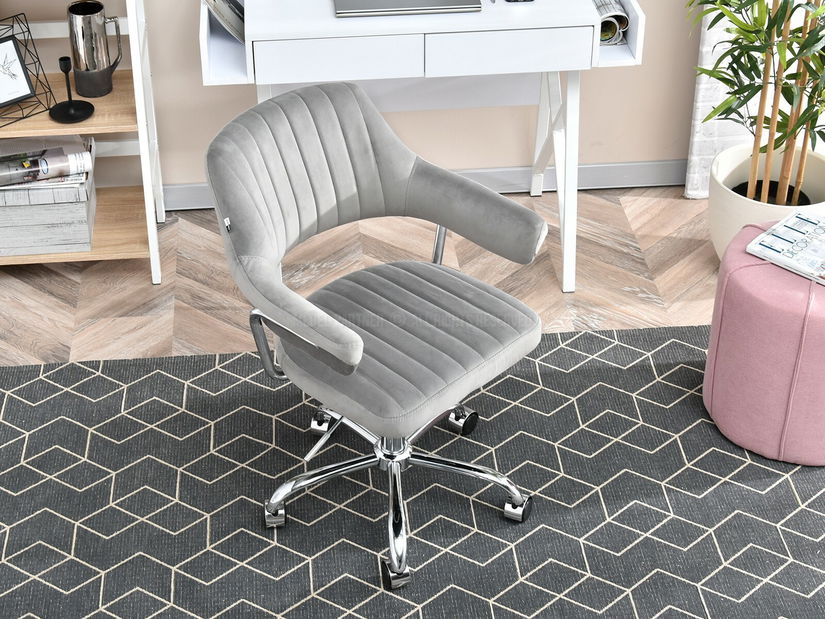 Scaun Merylyn (gri + crom)