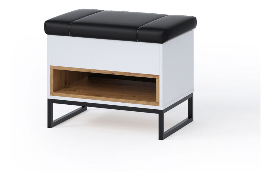 Cipőtároló Oliver B (fehér + artisan tölgy)