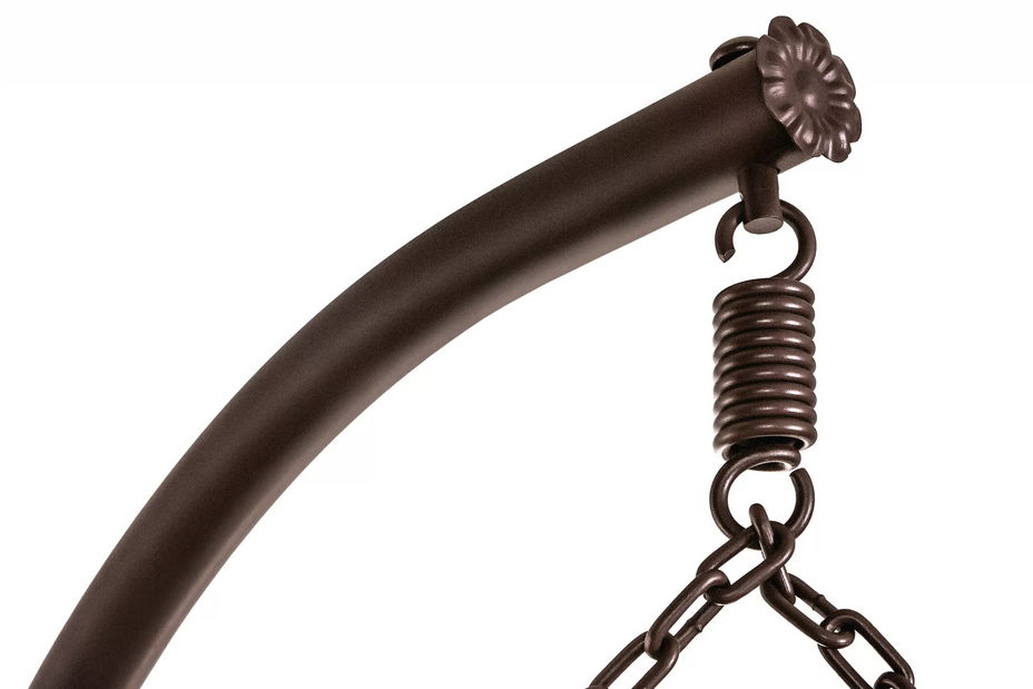 Závesné kreslo Cleopatra (hnedá + ecru) *bazár