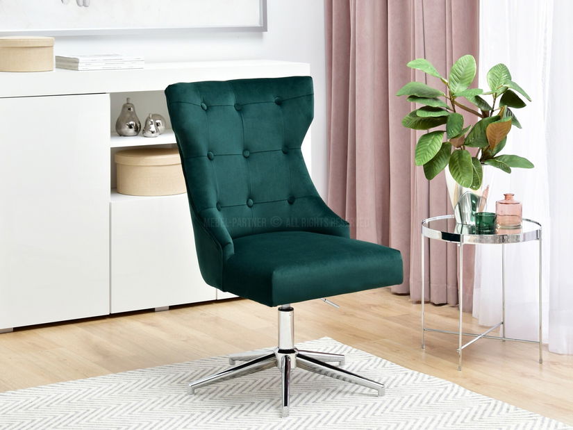 Fotoliu Elza (verde + crom)