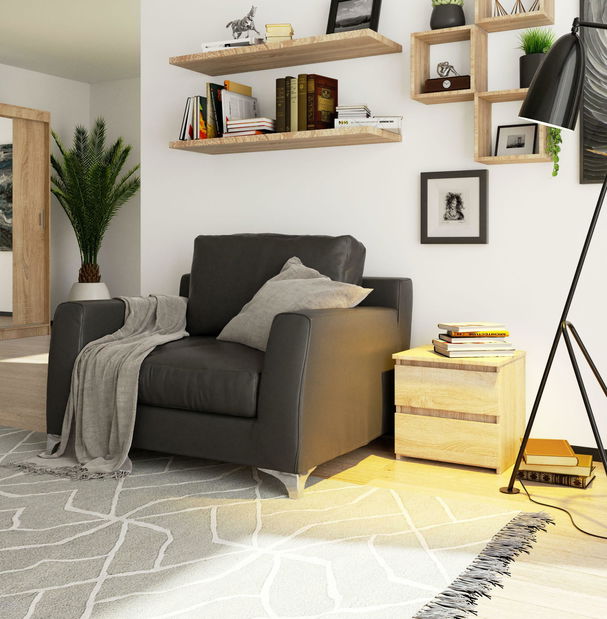 Noćni stolić Cleania CL2 (hrast sonoma)