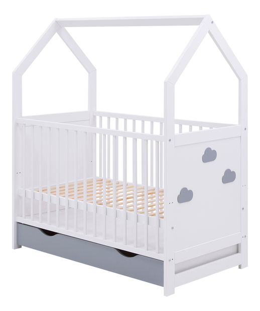 Dječji krevetić 60 cm Immi (bijela) (s prostorom za odlaganje)