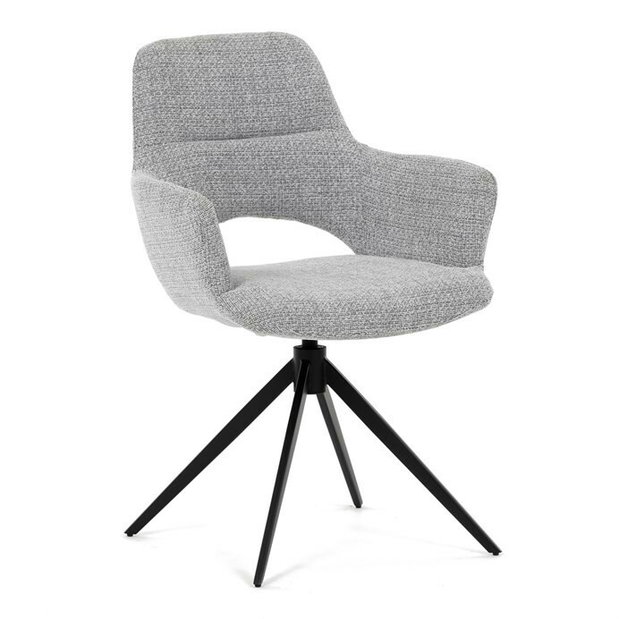 Jedálenská stolička Diamantal (sivá)