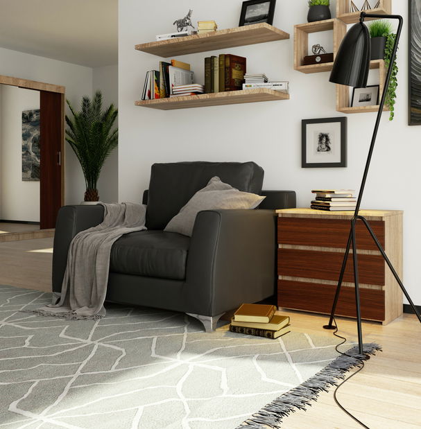 Comodă Cleania CL3 (Stejar sonoma + wenge)