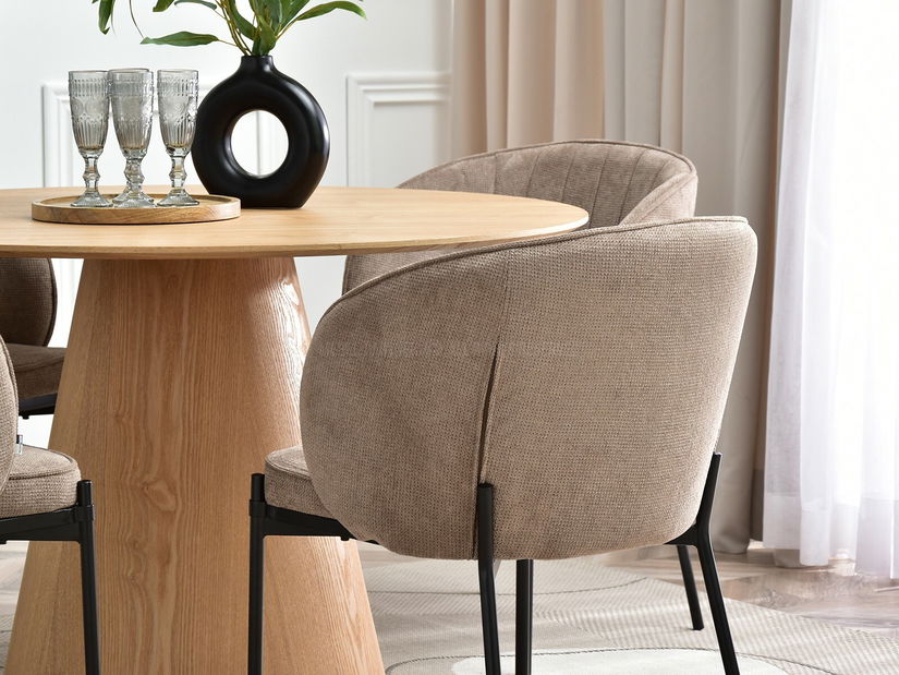 Stolica Felix (bež + crna)