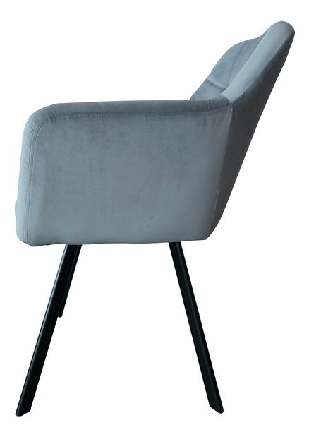 Scaun de sufragerie Zevas (gri + negru)