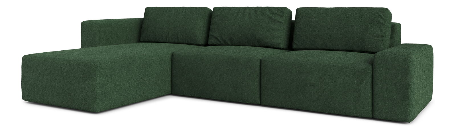 Sarokkanapé Berliner (B) (sötétzöld)