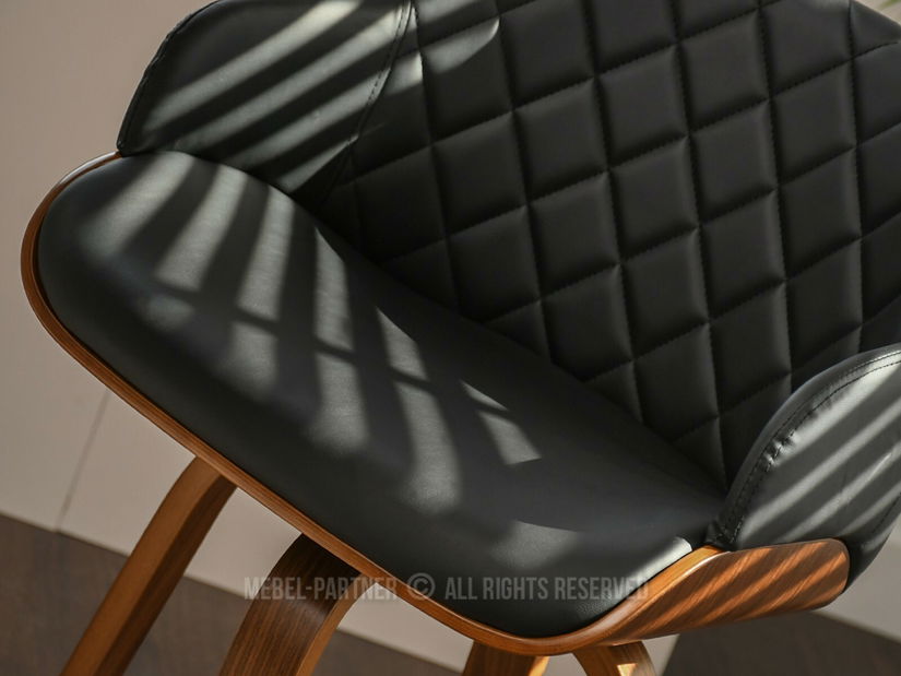 Scaun Sorien H (negru + nuc)