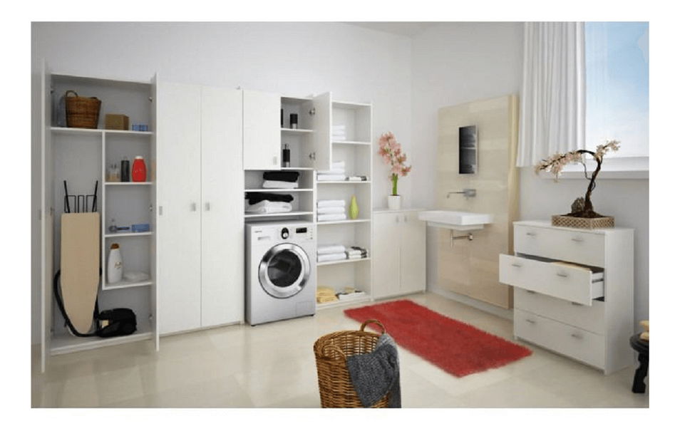 Dulap cu rafturi Nariel Typ 2 (Alb)