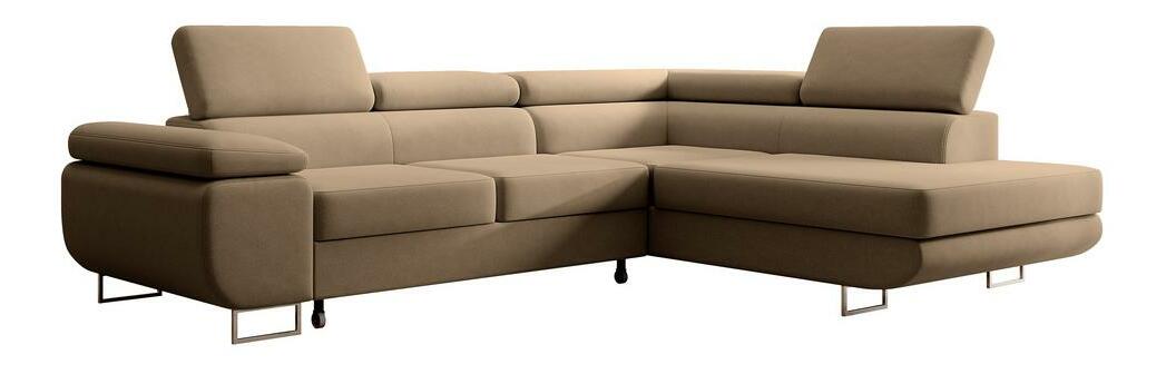 Kutna garnitura Stiletto (D) (bež + srebrna)