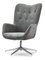 Fotelja Truni (siva + krom)