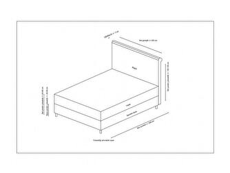 Boxspring 120 cm Asir Sony (bézs)