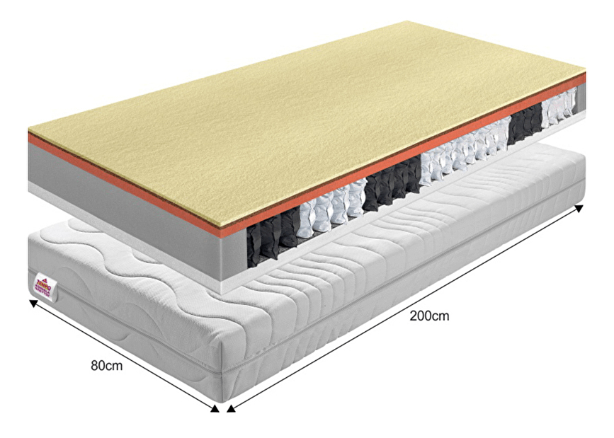 Saltea cu arcuri 80 cm Palamea *vânzare stoc