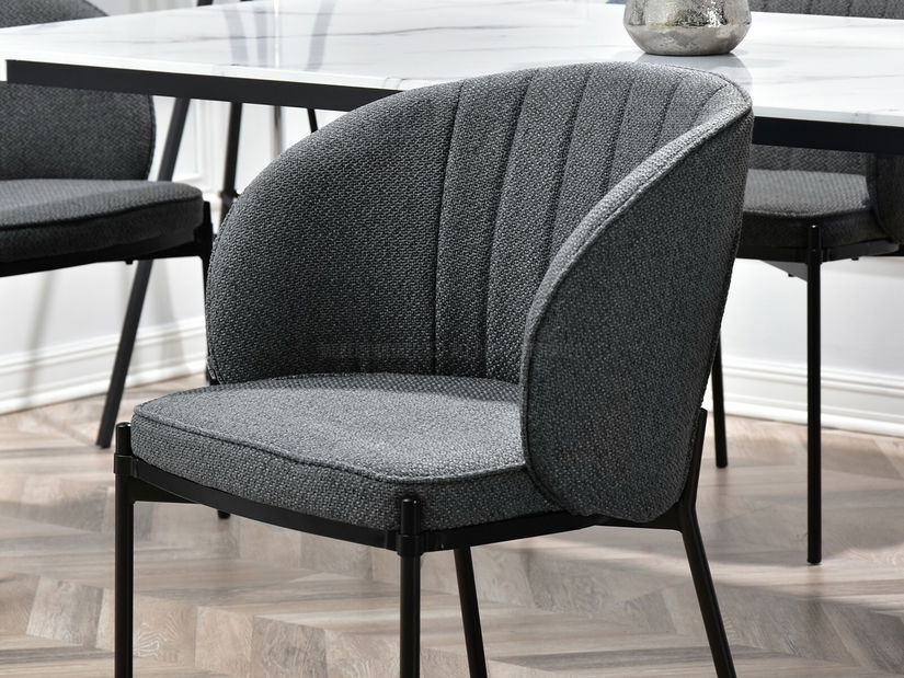 Stolička Felix (grafit + zlatá)