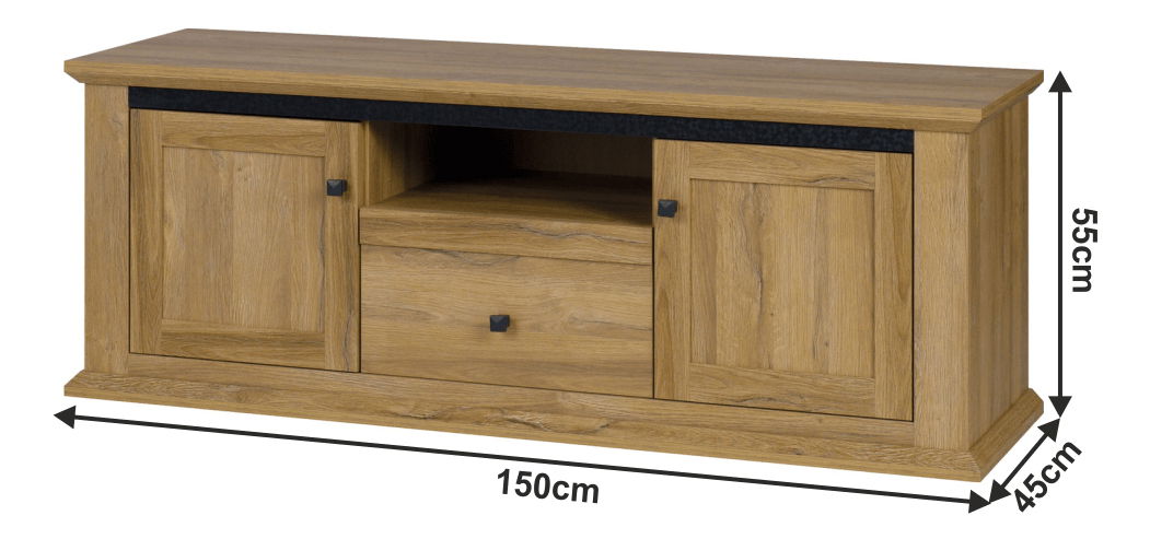 Masă TV/Dulap Leoras MZ15 (stejar grand)