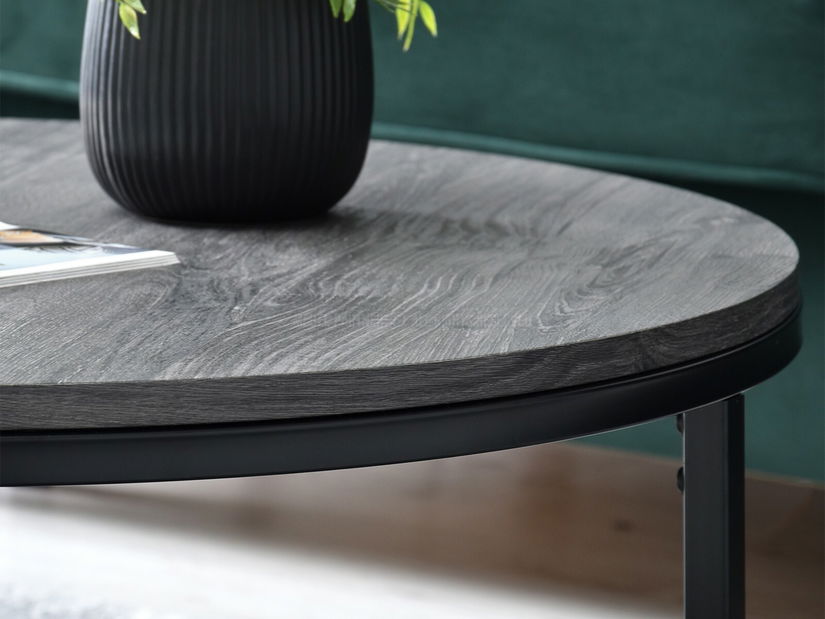 Konferenčný stolík Kolja Stolik Xl (sivá + čierna)