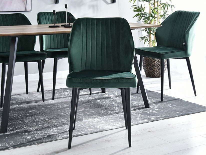 Scaun Greta K (verde + negru)