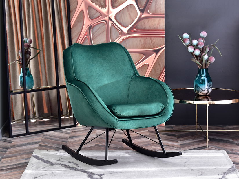 Fotoliu relax Coccolisimo (verde + negru)