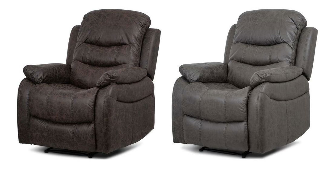 Polohovacie kreslo Troquelados (hnedá)