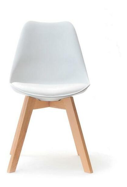 Scaun Large Wood (alb + negru)