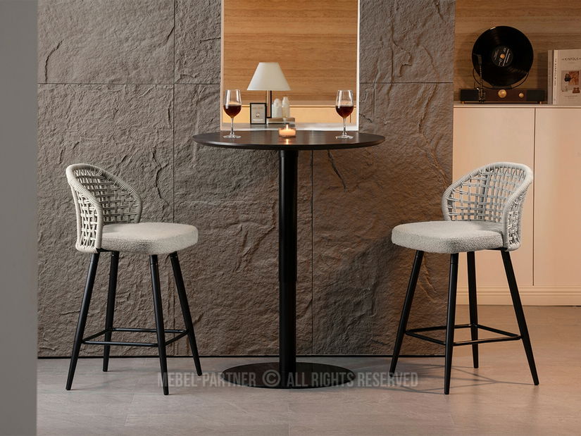 Scaun bar Moan (bej + negru)