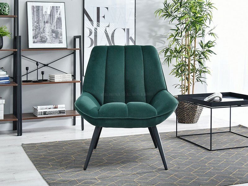 Fotoliu Zolta (verde + negru)