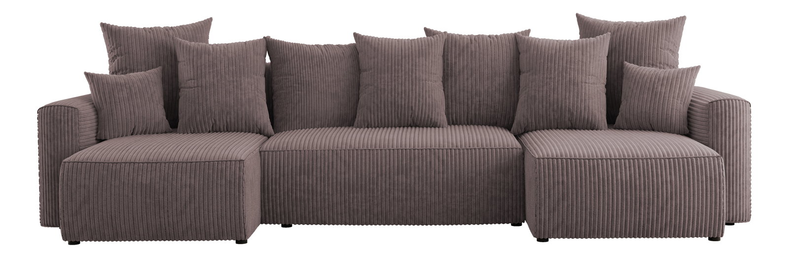 Kutna garnitura Denia U (tamnosmeđa)