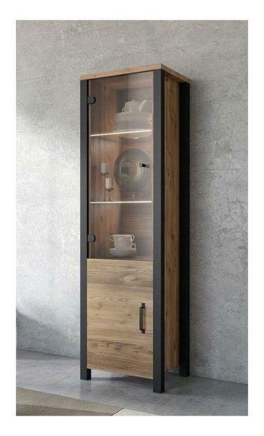 Vitrină Olan 2D (appenzeller + Negru)