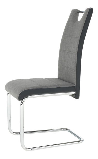 Jedálenská stolička Ive (tmavosivá + čierna)