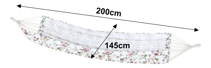 Hojdacia sieť Hismena (vzor kvety)