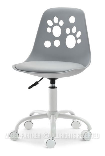 Dječja stolica Footy (siva + bijela)