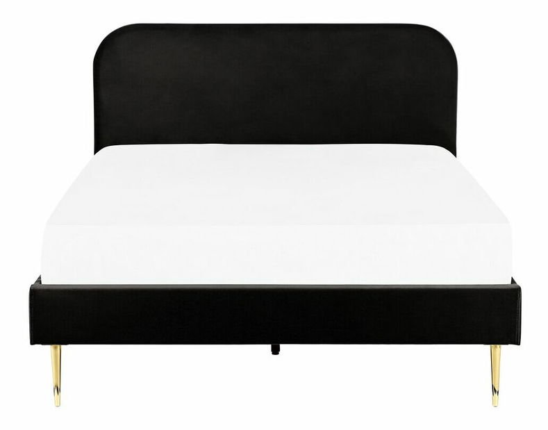 Manželská posteľ 140 cm Faris (čierna) (s roštom)