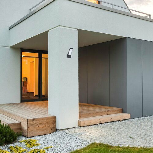 Vanjska LED zidna svjetiljka Palanga (bijela + antracit)