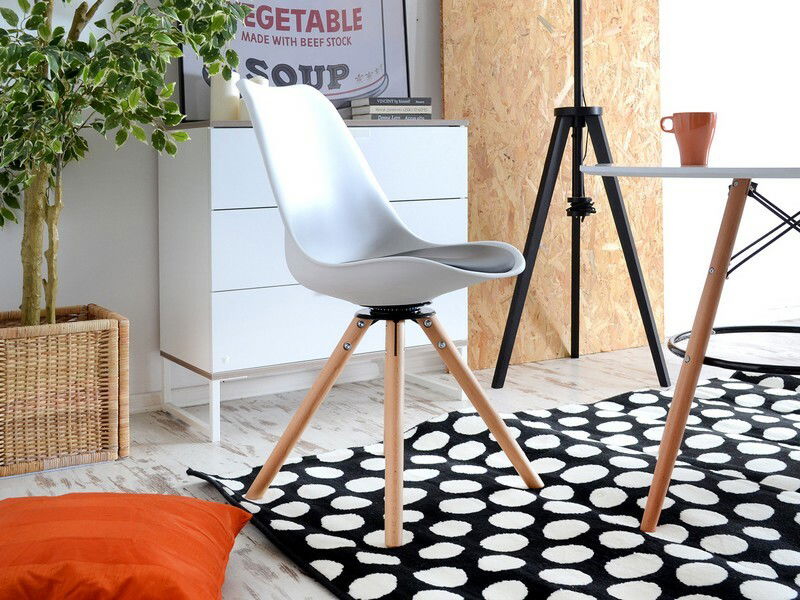 Stolička Large Otoc (biela + čierna)