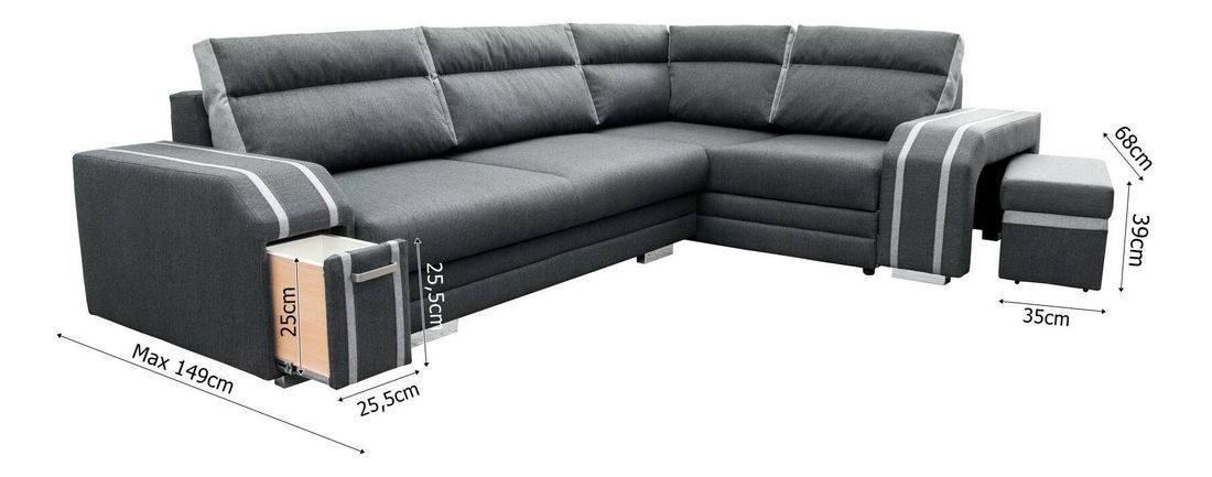 Colțar Antelope (gri) (D)