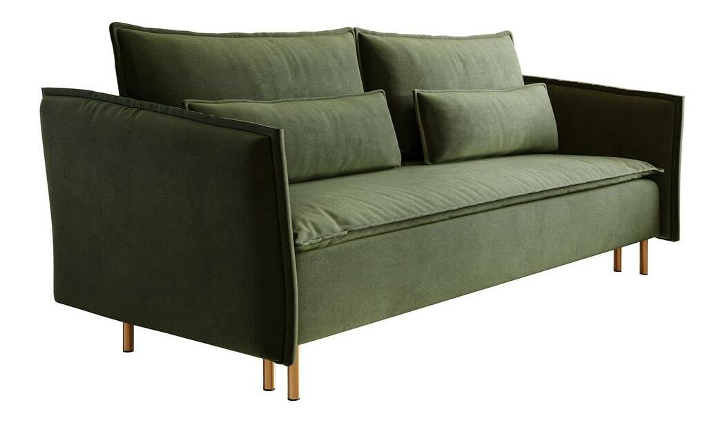 Pohovka Union (măslin + auriu)