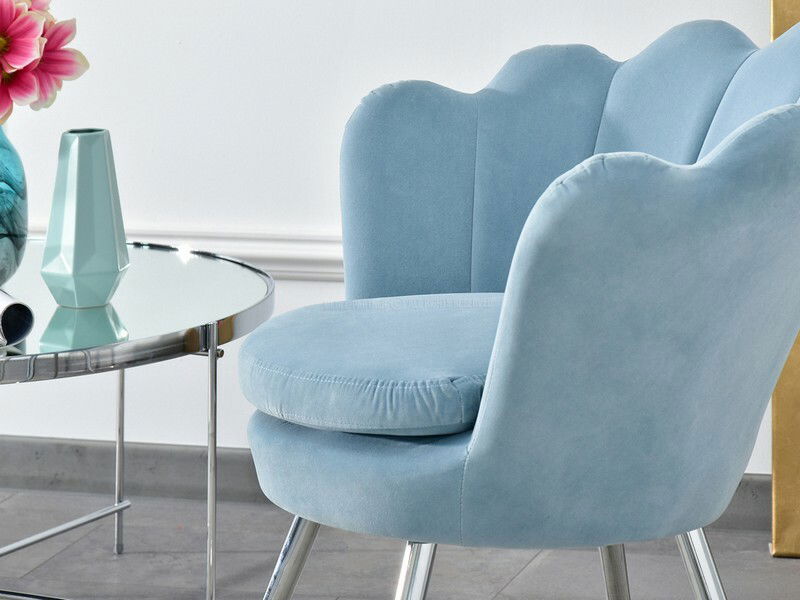 Fotel Lasair (kék + arany)